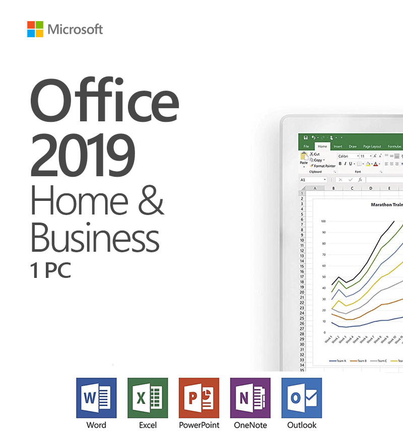 Microsoft Office Home and Business 2019 license - $119.95