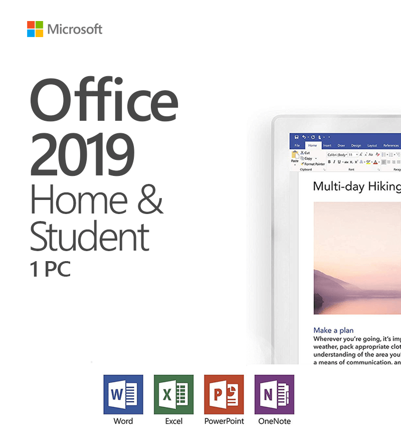 microsoft home and student 2019 outlook
